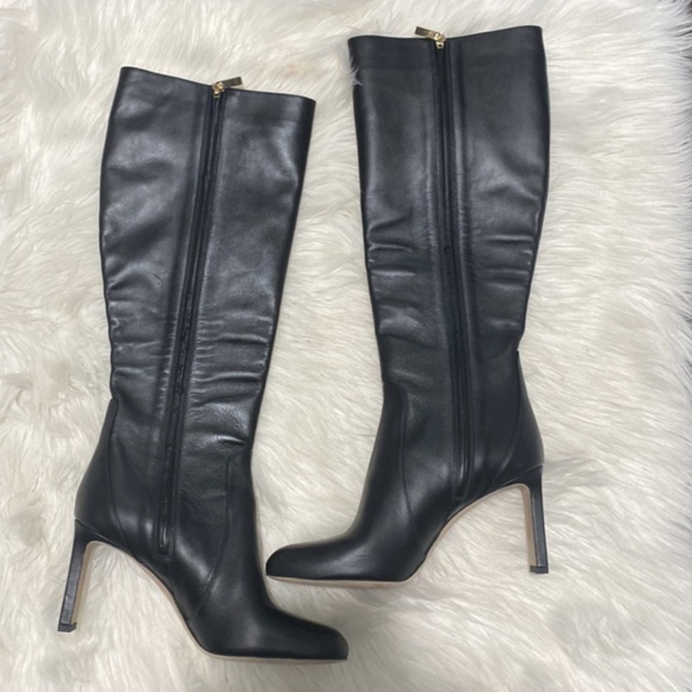 Jimmy Choo Shiny calfskin Mahesa 85 Knee high boots size 38.5 - Picture 5 of 13
